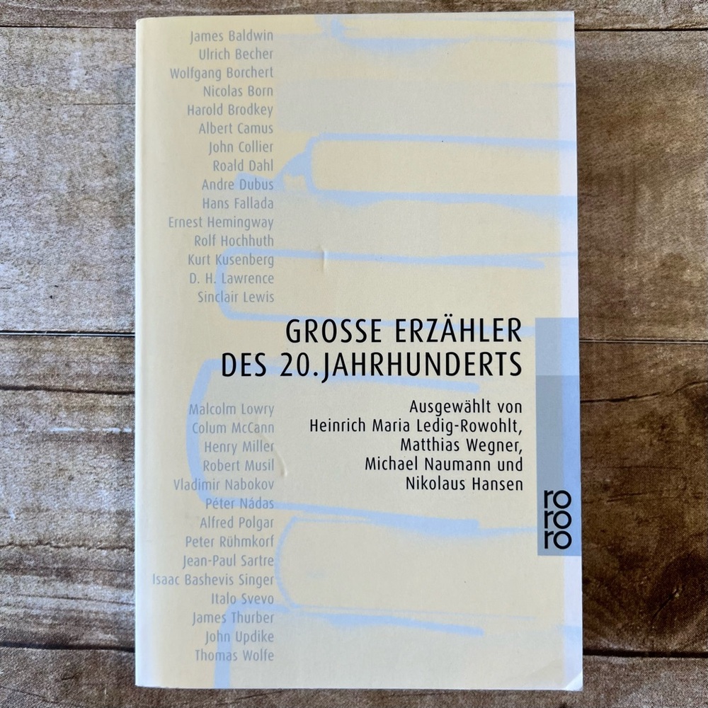 Grosse Erzähler des 20. Jahrhunderts German Anthology Paperback‎ 349922688X